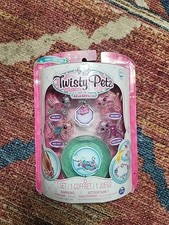 NIB Rare Twisty Petz Babies Series 2 Puppies and Ponies w/ Charm and Gem Case