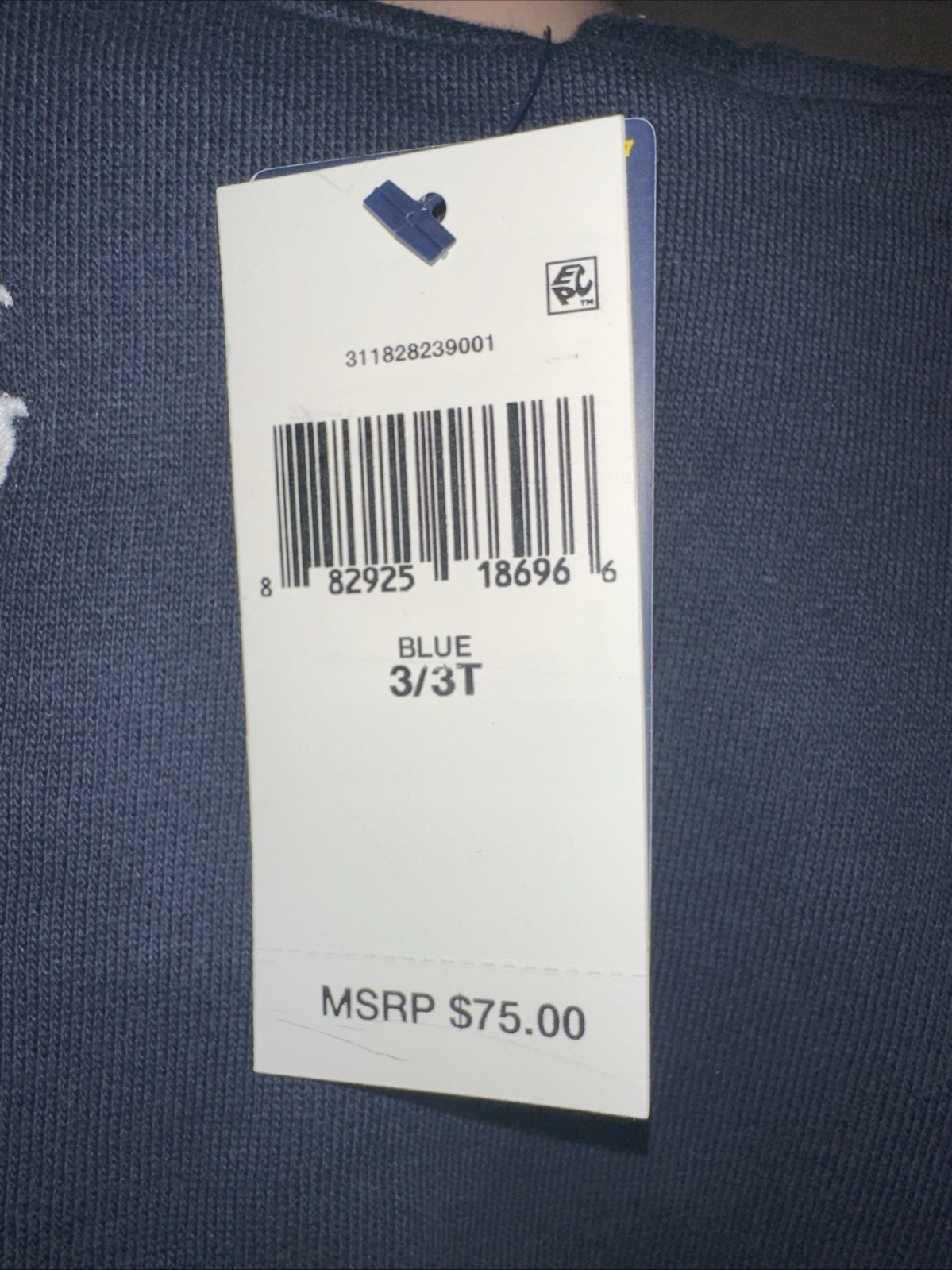 Polo Ralph Lauren felpa con cappuccio 3T blu zip piccolo pony logo outdoor giacca di design