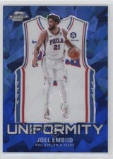 2023 Contenders Optic Uniformity Blue Cracked Ice Prizm 39/75 Joel Embiid 1g0v