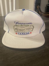 Vintage Trucker Hat - Vancouver BC Place Puffer Graphic - Adult Snapback