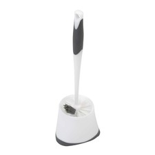 Clorox Under Rim Toilet Bowl Brush with Corner Storage Caddy Waterproof New