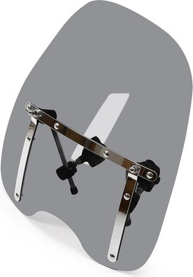 ECOTRIC Universal Tinted Windshield 18''x16'' Compatible with Yamaha Honda Suzuki