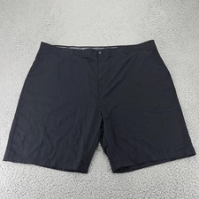 PGA TOUR Shorts Mens 50 Black Outdoors Golf Flat Front Mid Rise