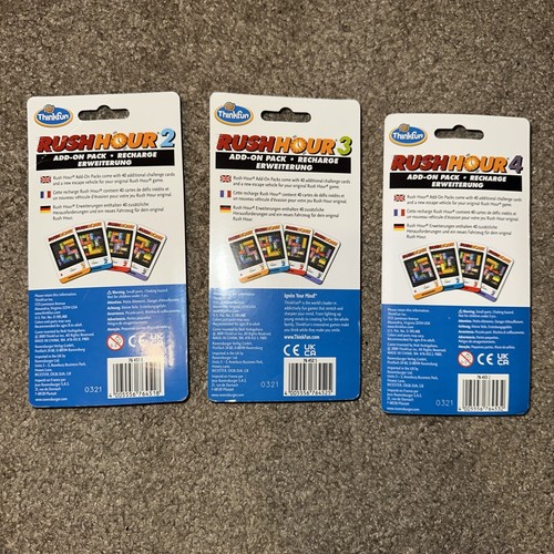 Rush Hour Game Add-on Pack Bundle 2 3 4 Recharge Expansion Card Set Think Fun - Picture 3 of 3