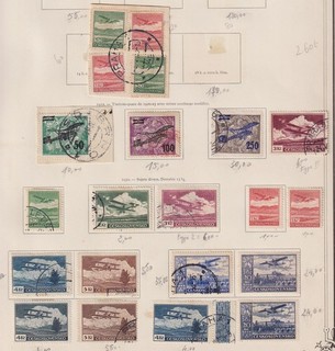 Czechoslavikia 1922 Collection of 21 AIRMAIL stamps / HIGH VALUE!