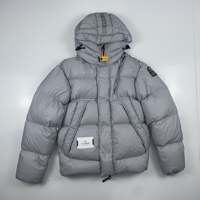 Men’s Parajumpers Cloud Polar Puffer Down Jacket Small Kight Grey Rrp £840  UK