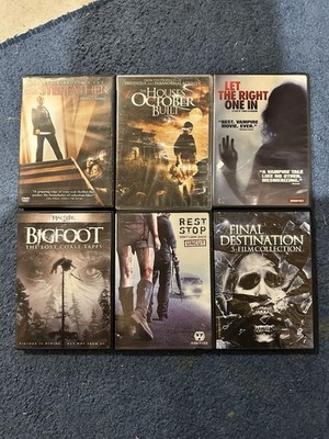 Horror DVD Lot  Final Destination Collection Rest Stop Bigfoot Let The Right One