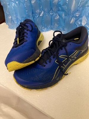 Asics Gel-Kayano 25 Blau Gelb Laufschuhe UK 9 EU 44 Flyte Foam Duomax