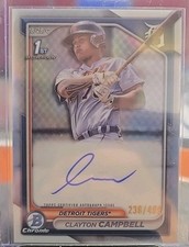 2024 Bowman Chrome Clayton Campbell 1st Refractor Auto 238/499 Detroit Tigers 🐯