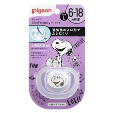 Pigeon Skin Friendly Pacifier 6-18M L Size Snoopy Design Baby Japan Brand.s