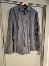 Banana Republic Men  s Slim Fit Dress Shirt Dark Grey Size Large New with Tag