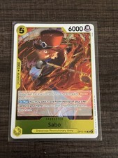 OP12-100 Sabo Rare English One Piece TCG Card OP12 Legacy of the Master