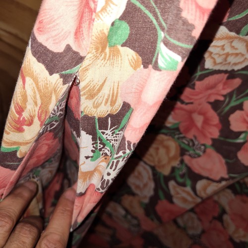 Vnt Sears Robuck Women's House Dress/Coat Floral Size M #6111 - Picture 4 of 7