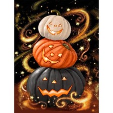 Halloween Diamond Painting Kits for Adults Pumpkin 5D DIY Full Drill Diamond Art