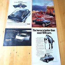 Vintage Ads TOYOTA STUDEBAKER FIAT RENAULT LIFE Magazine 1962 1967 1969