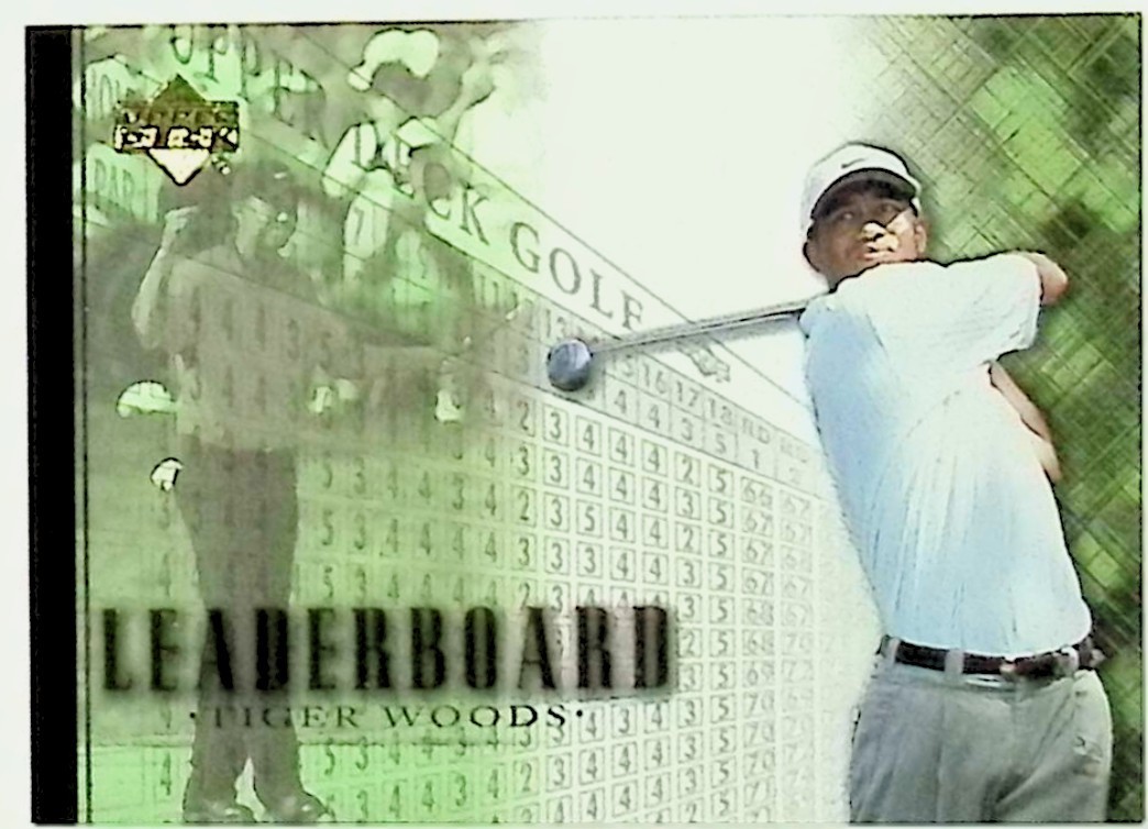2001 UPPER DECK GOLF #90 TIGER WOODS LEADERBOARD NM