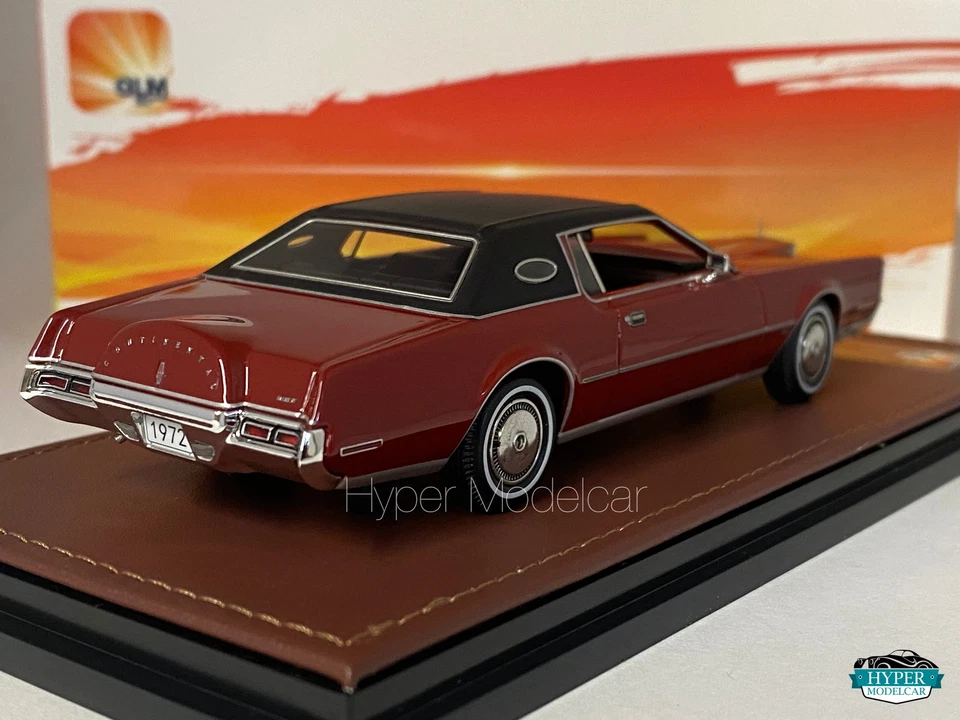 GLM 1/43 LINCOLN CONTINENTAL MKIV 1972 DARK RED ART.GLM102103 - Immagine 3 di 3