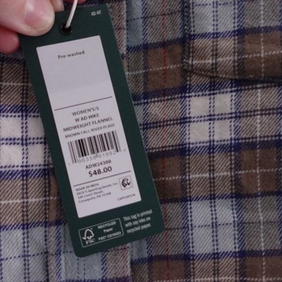 トップス ^_^ NEW Alpine Design Hike Midweight Flannel Shirt Brown Fall River
