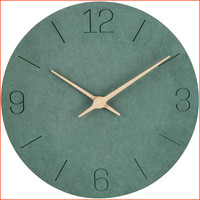 Wanduhr Lautlos 30Cm Quarz Modern Batterie Betriebene Einfach Zu Lesen GrüN