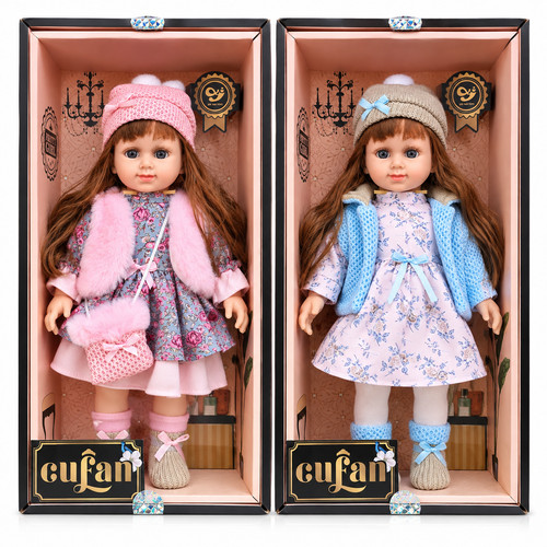 38cm Fashion Dolls With Stylish Outfit Clothes Girls Toys Musical Doll Xmas Gift