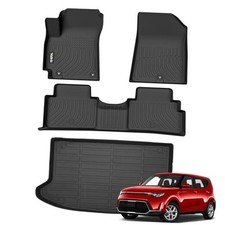-for Kia Soul 2020-2025 2026 Not EV Floor Mat Cargo 15 For Soul 2020-2026 Set
