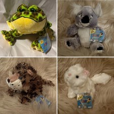 LOT OF 4 New Webkinz BULLFROG Lil' Kinz Plush LEOPARD KOALA PERSIAN CAT W/Tag