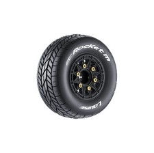 Louise RC SC-Rocket M Oval Track Super Soft Tires Mounted 2 LOULT3228VB