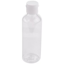 2X(4 x 100ml Plastic Clear Flip Bottles Travel Shampoo Lotion Container C5Z7)