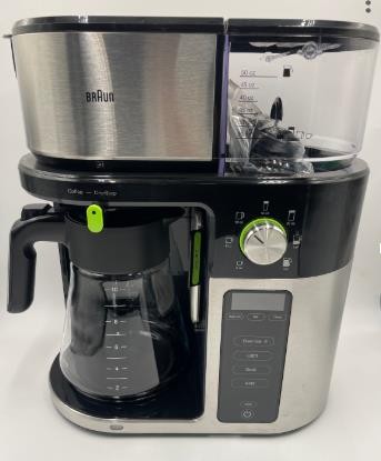 Braun MultiServe KF9050 Drip Coffee Maker 7 Programmable Sizes 10-Cup Open Box