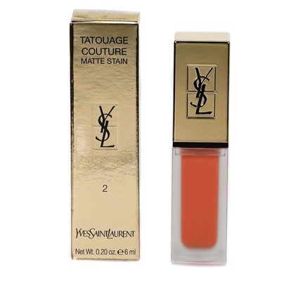 YSL Lippenstift Yves Saint Laurent Tatouage Couture 2 Crazy Tangerine Matte Stain