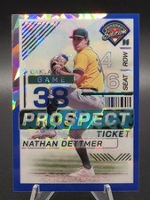 2024 Panini Prospect Nathan Dettmer #109Blue Cracked Ice 296/299 