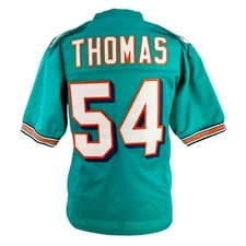 Zach Thomas Jersey Aqua Miami | Unisex Adult Sizes S-5XL Unsigned Custom Sewn