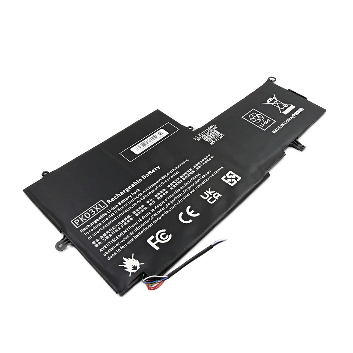 Batterie pour HP Spectre Pro X360 résout les coupures Li-Polymer 11,4V