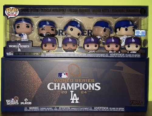 Funko Pop! Los Angeles-Dodgers-World Series Champions-5 Pack Exclusive- MLB 2024