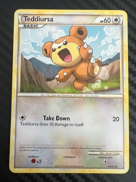 Pokemon TCG Unleashed 65/95 Teddiursa Common LP