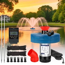Pond Fountain Aerator 750W -Pond Fountain -1HP 15000 GPH Floating Aerator