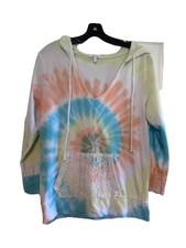dELiA*s Women s Tie-Dye Pullover Hoodie Lace ...