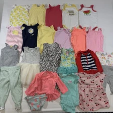 Lot Of 22 Pieces Baby Girl Mixed Brands Size 3-6 Months