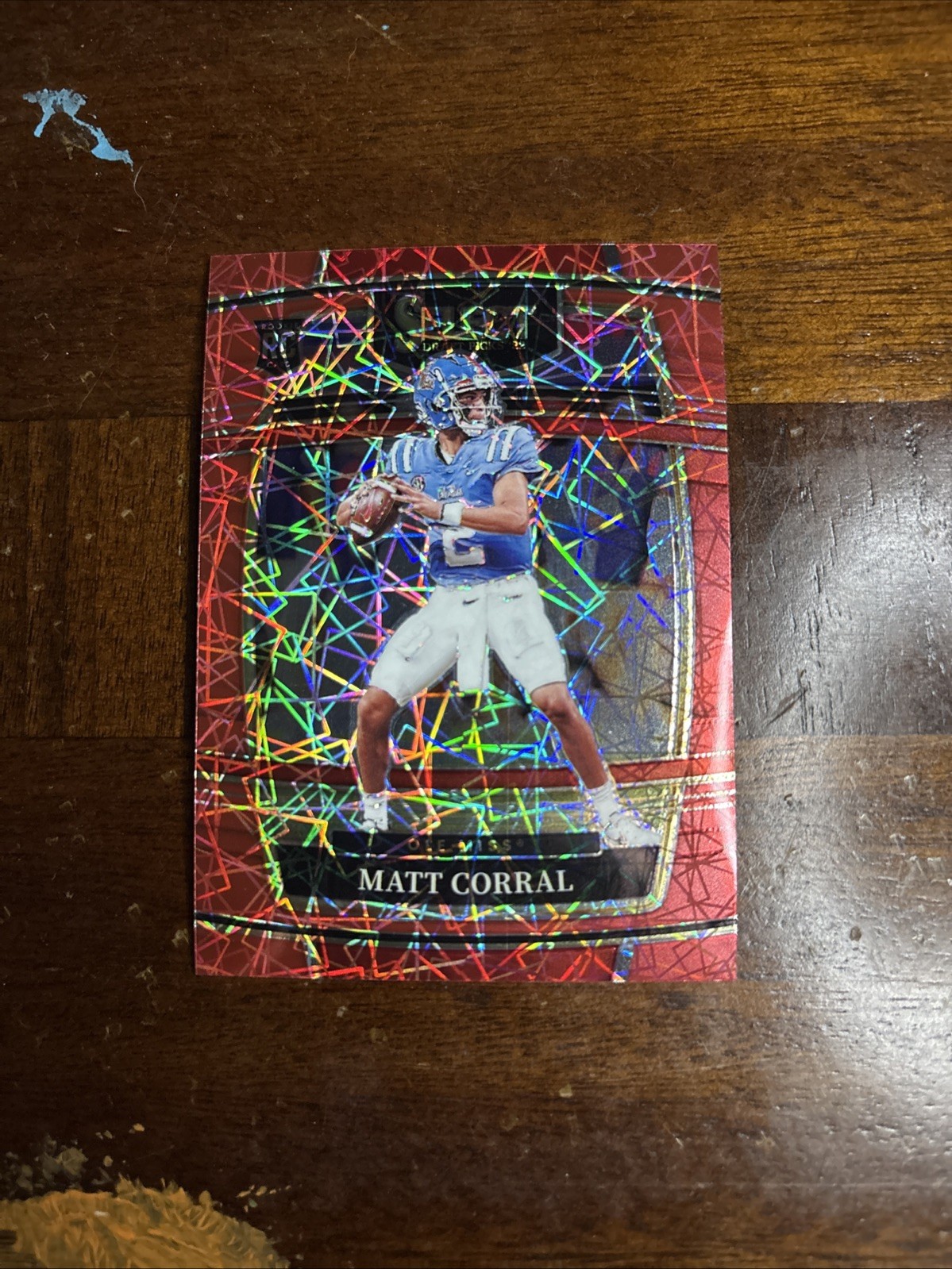2022 Panini Select Draft Picks - Concourse Matt Corral #8 Red Lazer Prizm (RC)