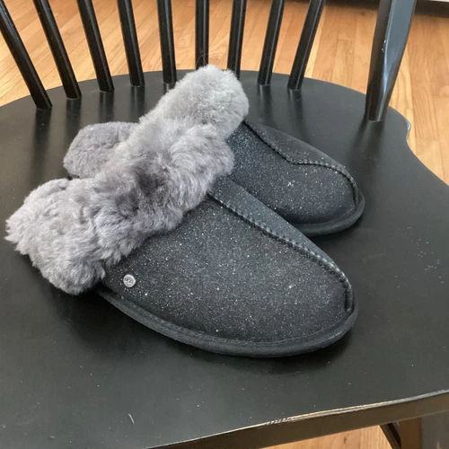 Nuove pantofole UGG SCUFFETTE II SPARKLE DONNA NERE Tg. 7