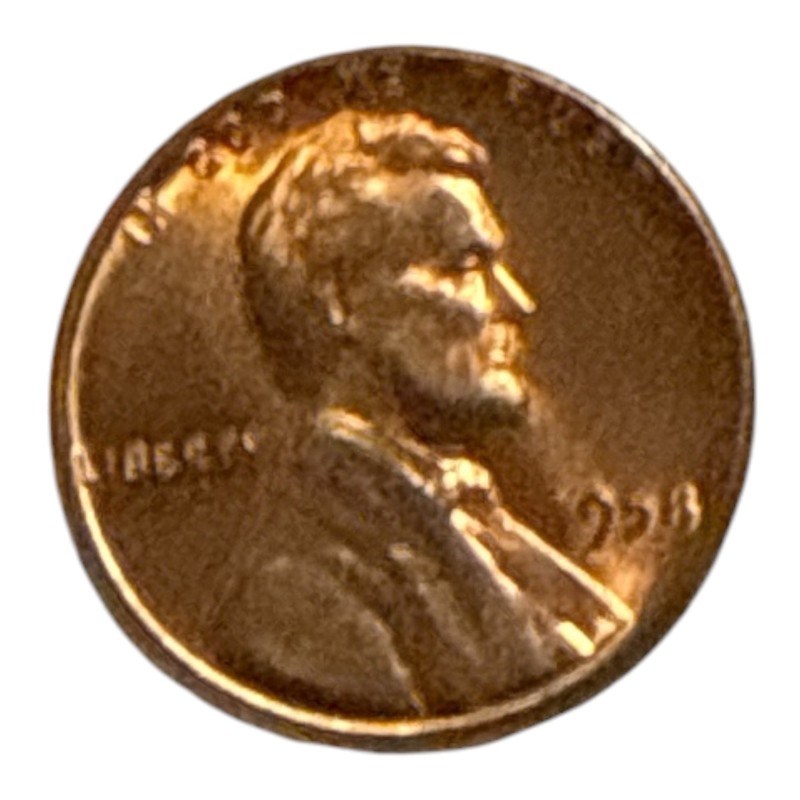 1958 Lincoln Wheat Penny No Mint Mark One Cent Coin Ungraded