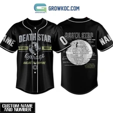 Star Wars Death Star Personalized Baseball Jersey With Sewn Trim