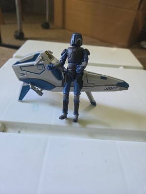 2010 Star Wars The Clone Wars Mandalorian Speeder Death Watch Warrior Set 3.75''