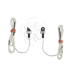 2x Mini LED License Plate Bolt White Black Motorcycle Car Tag 45' Accent Light