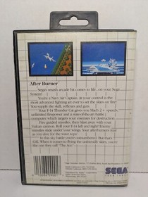 After Burner (Sega Master System, 1988) W/ Manual Authentic Tested Working
