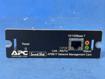 APC SMARTSLOT  AP9617  NETWORK MANAGMENT CARD 