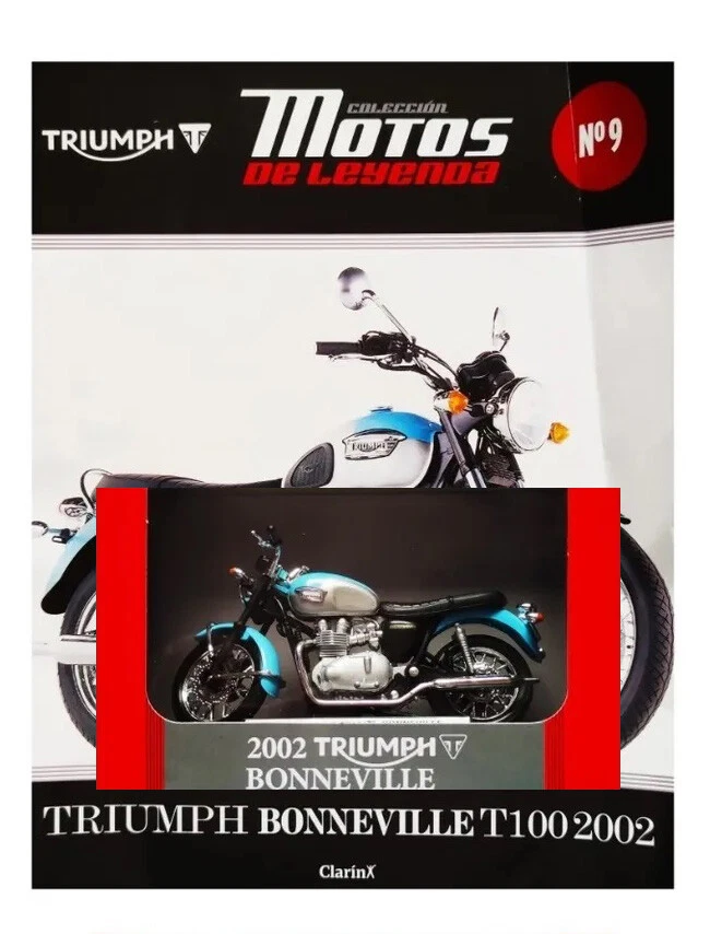MOTOCICLETAS DE LEYENDA - MOTOS DE LEYENDA N° 9 - 2002 TRIUMPH BONNEVILLE T100  Foto 2 de 2