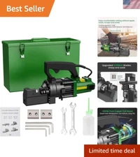 Heavy-Duty 1250W Rebar Cutter with Cr12MoV Blades - Ideal for Construction Sites