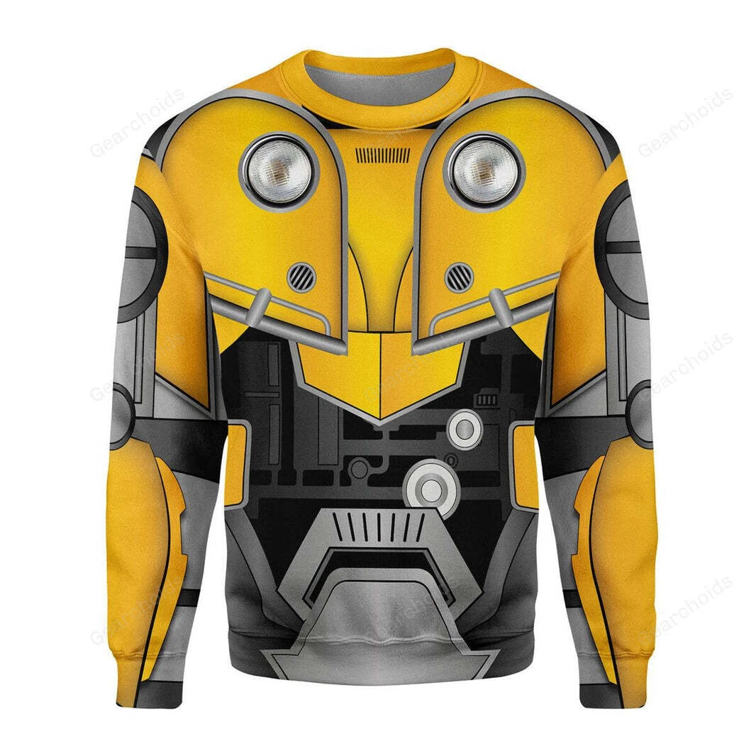 Transformers Bumblebee, For Men And Women, Costume Cosplay Hoodie Sweatshirt Swe
