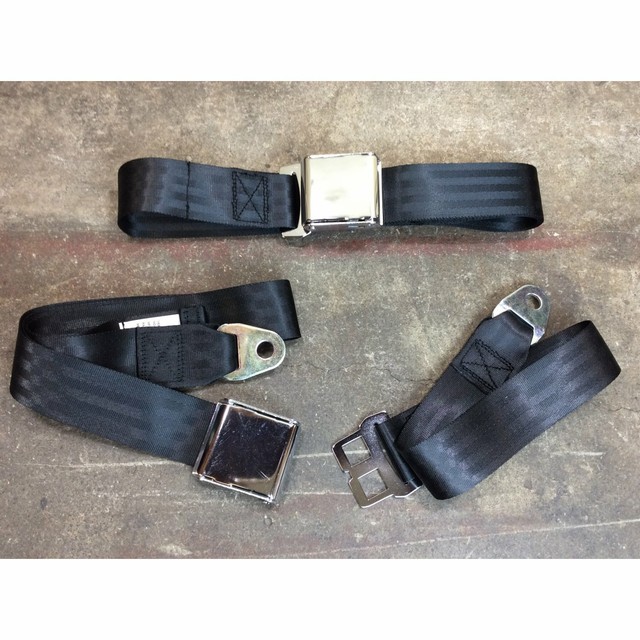 VINTAGE CHROME RETRO HOT ROD MUSCLE CAR TRUCK DARK BROWN SEAT BELTS 2 SETS NEW eBay